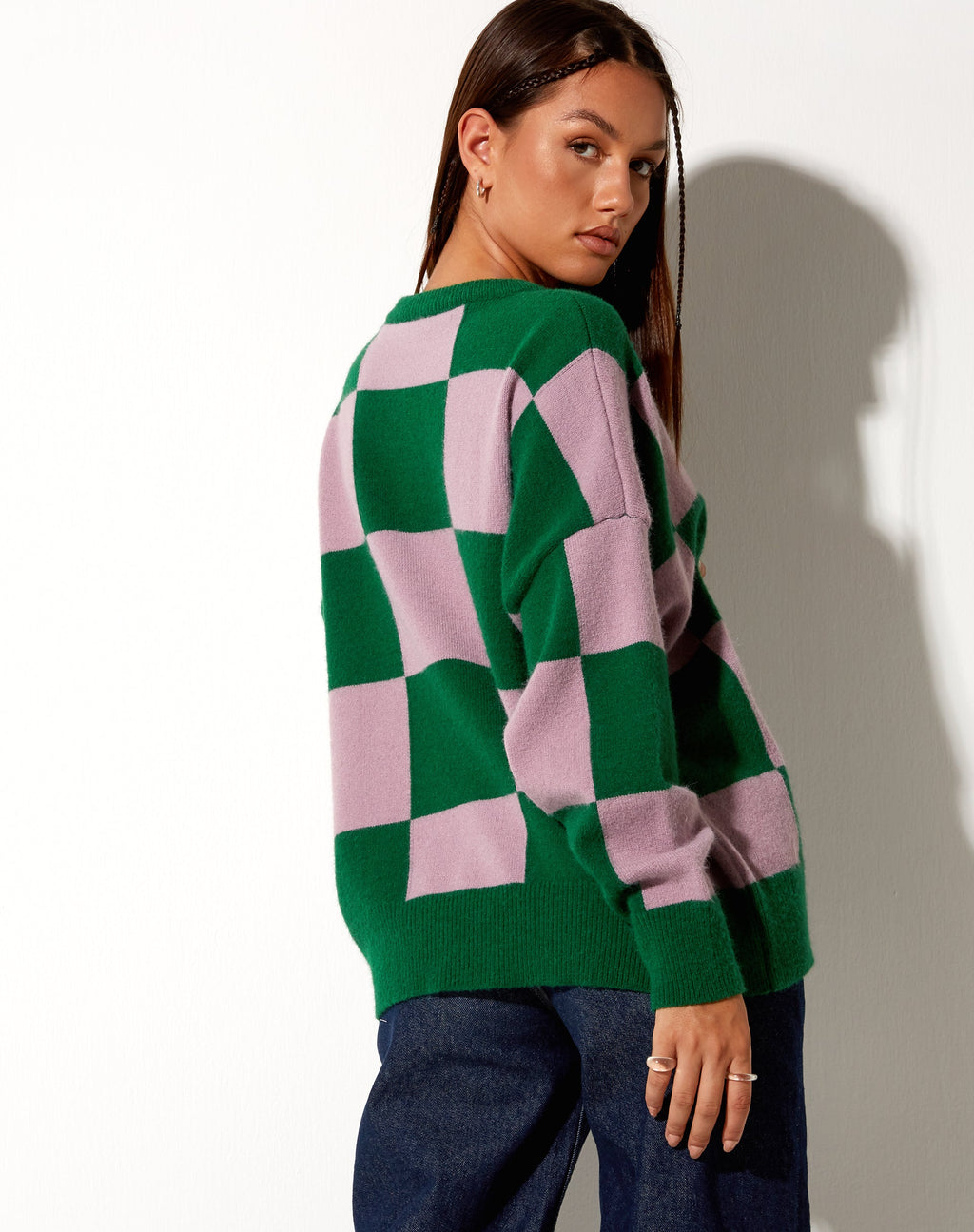 Sweat Tamari en rose et vert