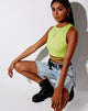 Image de Tasve Crop Top in Lime