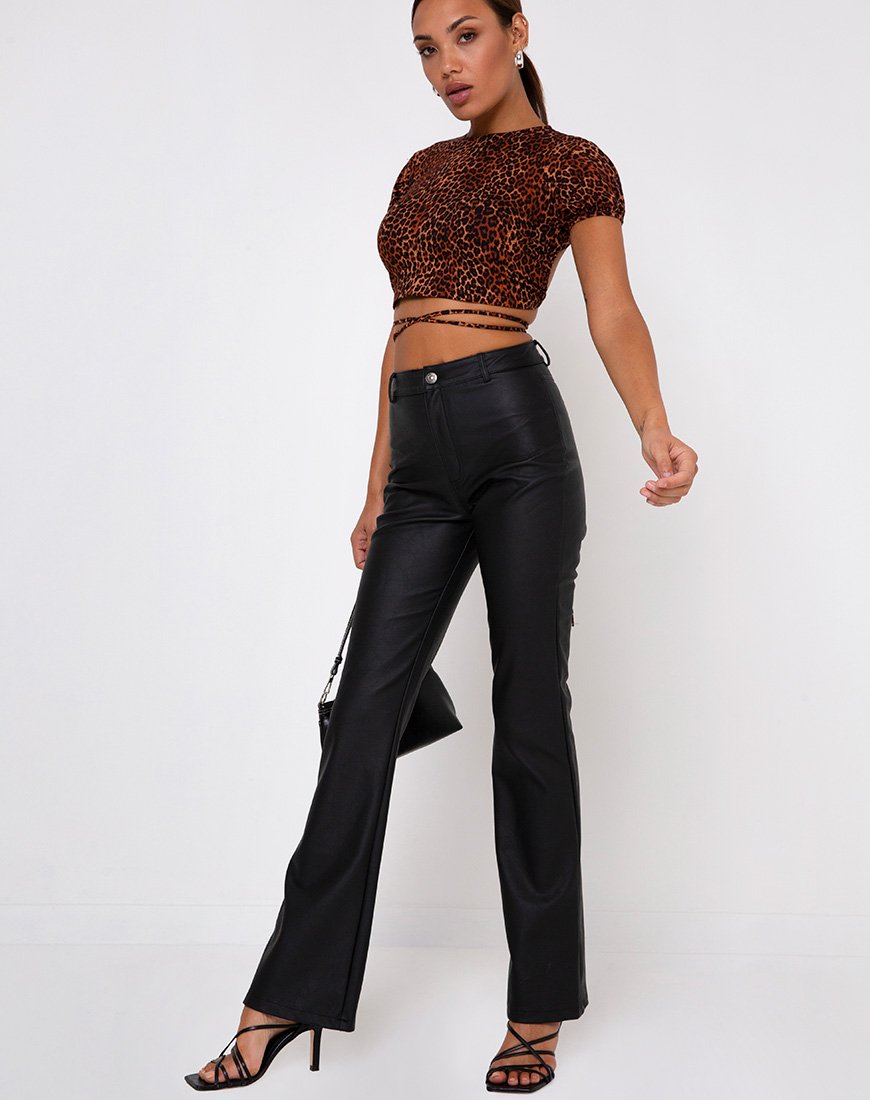 Image de Tasya Top in Ditsy Leopard Orange