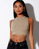 Image de Tasve Crop Top in Sage