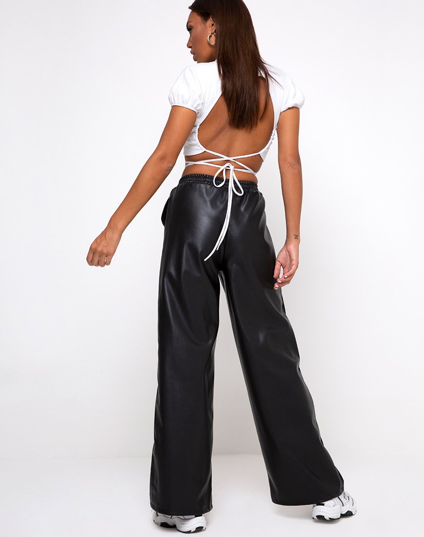 Image de Tasya Crop Top in Rib White