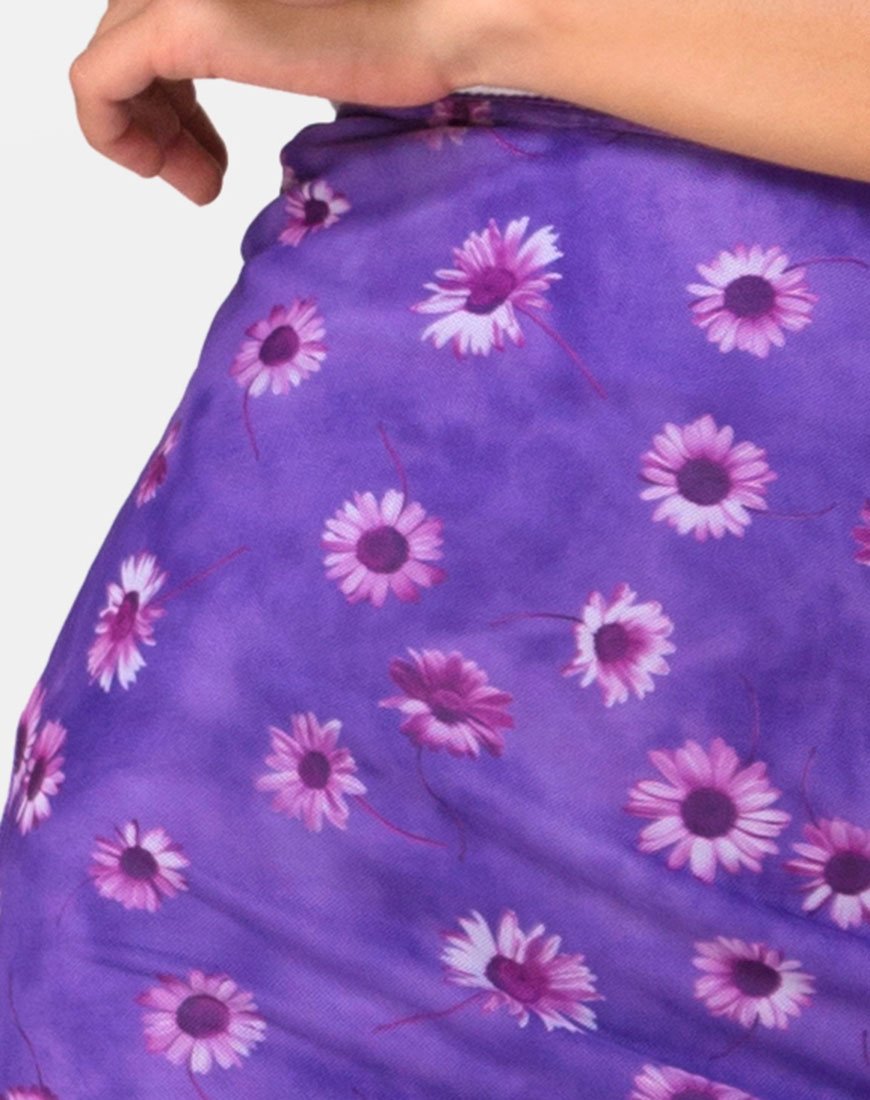 Image de Taura Midi Skirt in Daisy Daze Purple