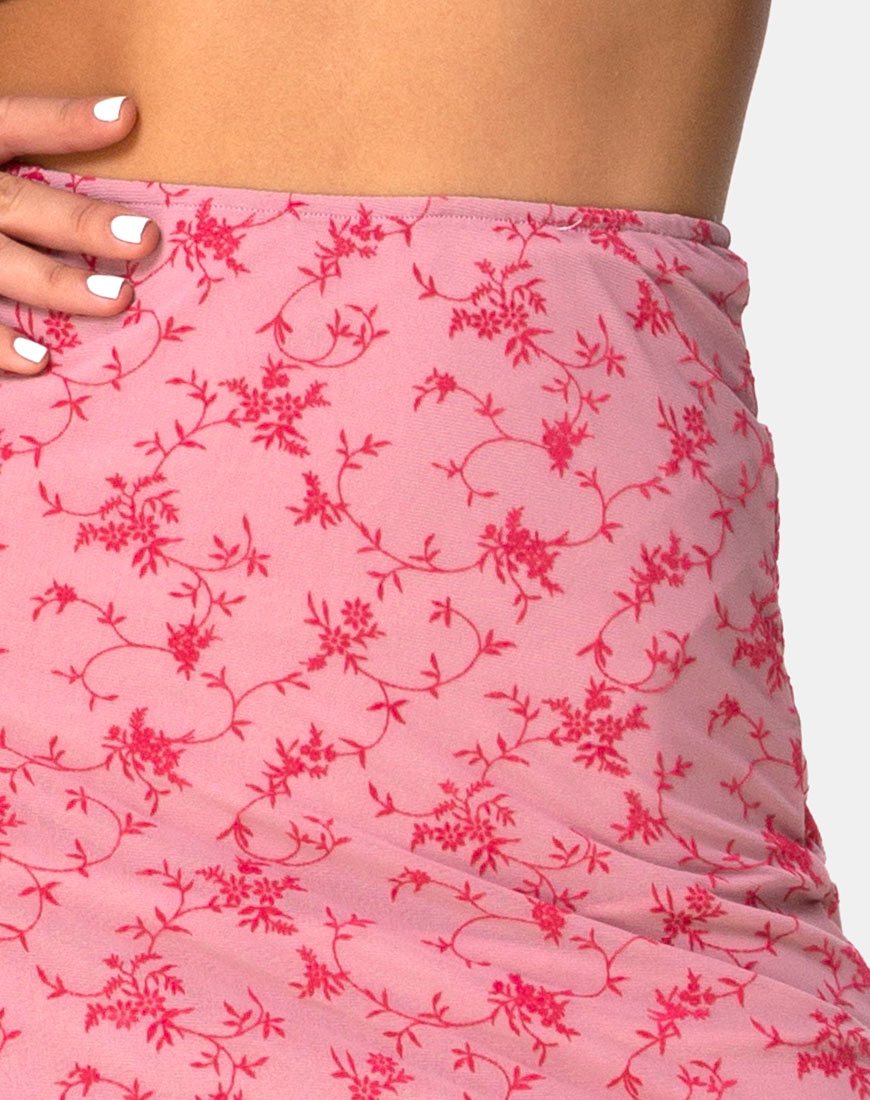 Image de Taura Skirt in Love Bloom Pink Flock
