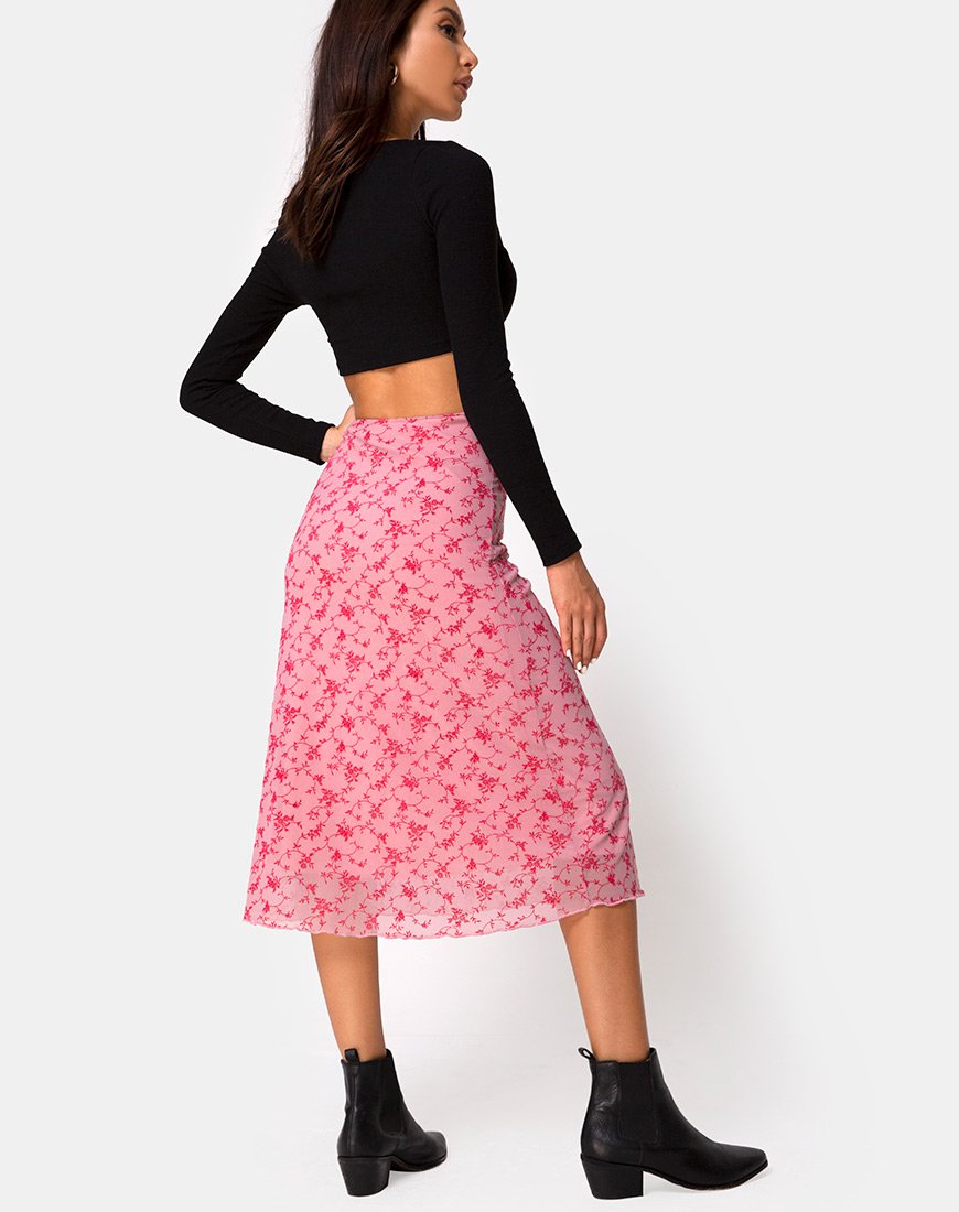 Image de Taura Skirt in Love Bloom Pink Flock