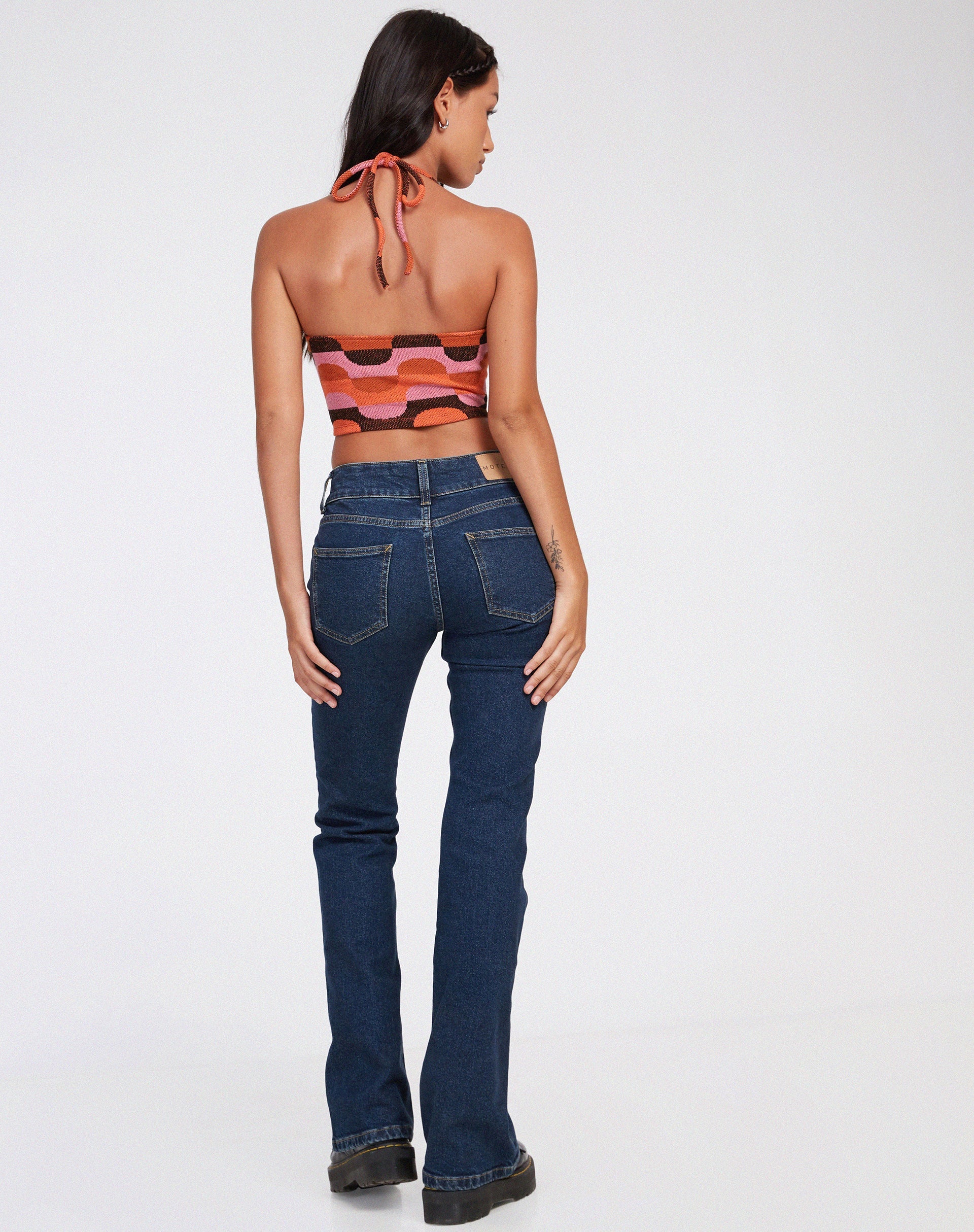 image de Tavi Crop Top in Abstract Art Pink
