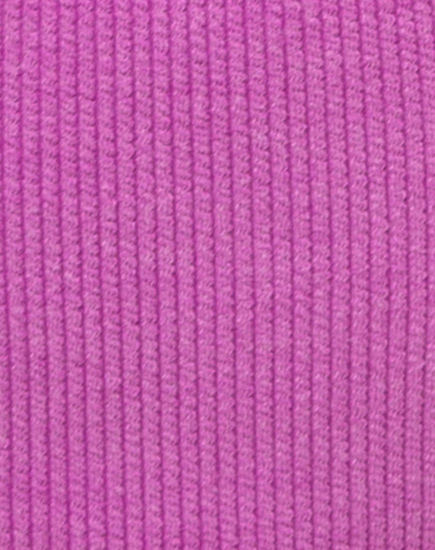 Image of Taya Bikini Bottom in Crinkle Rib Violet