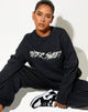 Image de Ted Sweatshirt en noir vintage Bittersweet