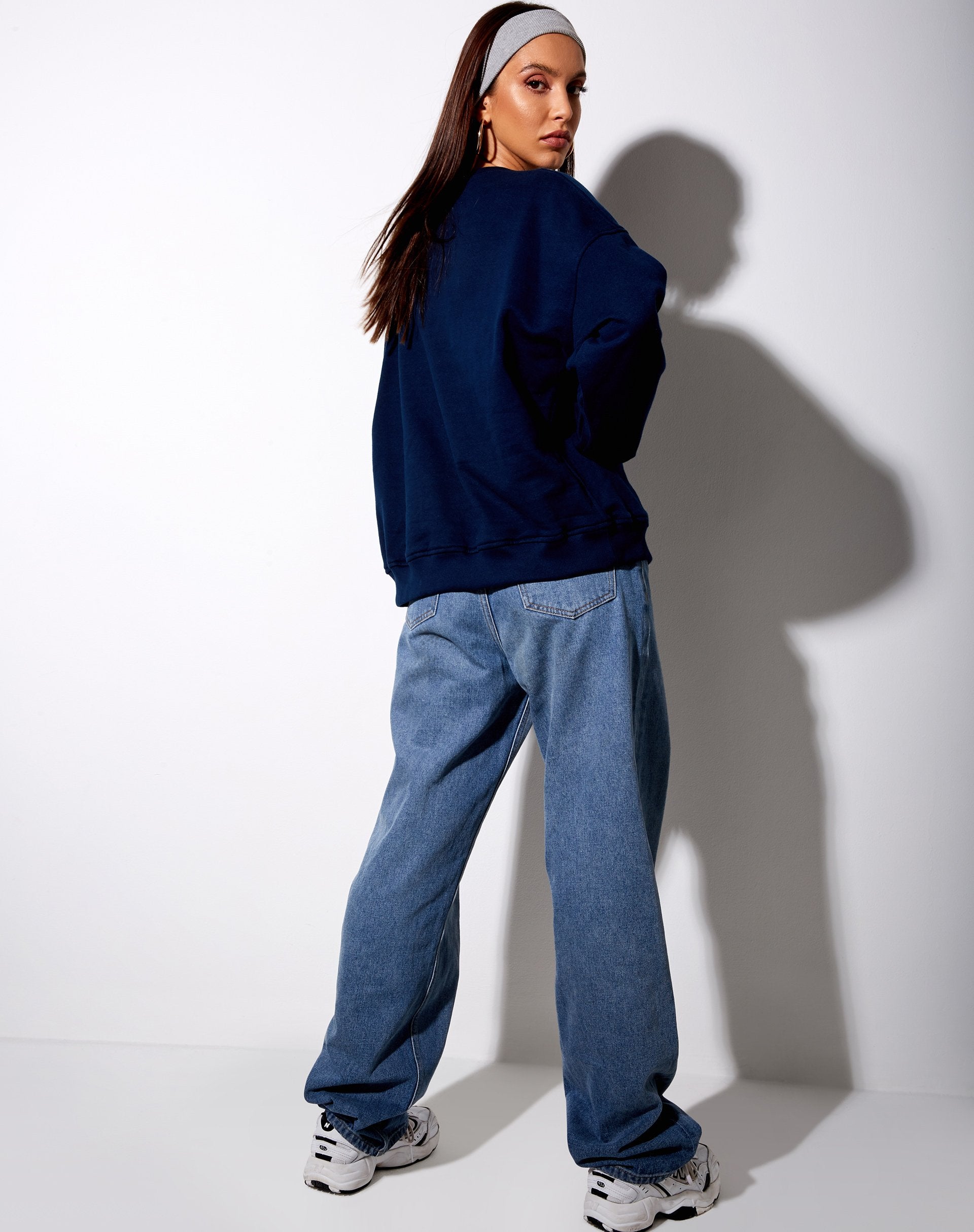 Image de Ted Sweatshirt in Navy Emotionally Unavailable