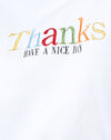 Merci blanc Have A Nice Day Embro