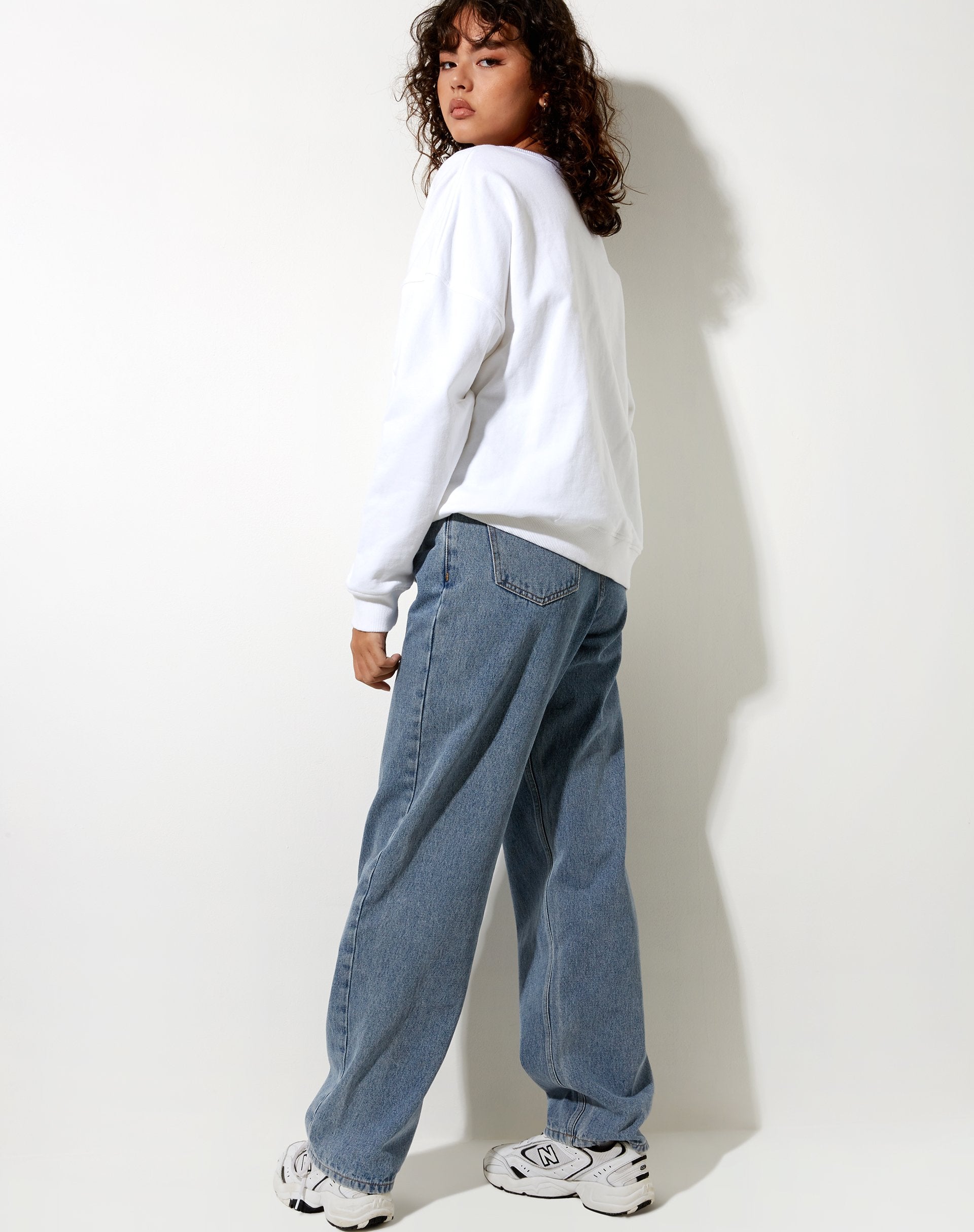 Image de Ted Sweatshirt en blanc Thank You Have A Nice Day Embro