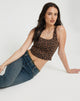 Image de Teisa Crop Top in Brown Leopard Daze