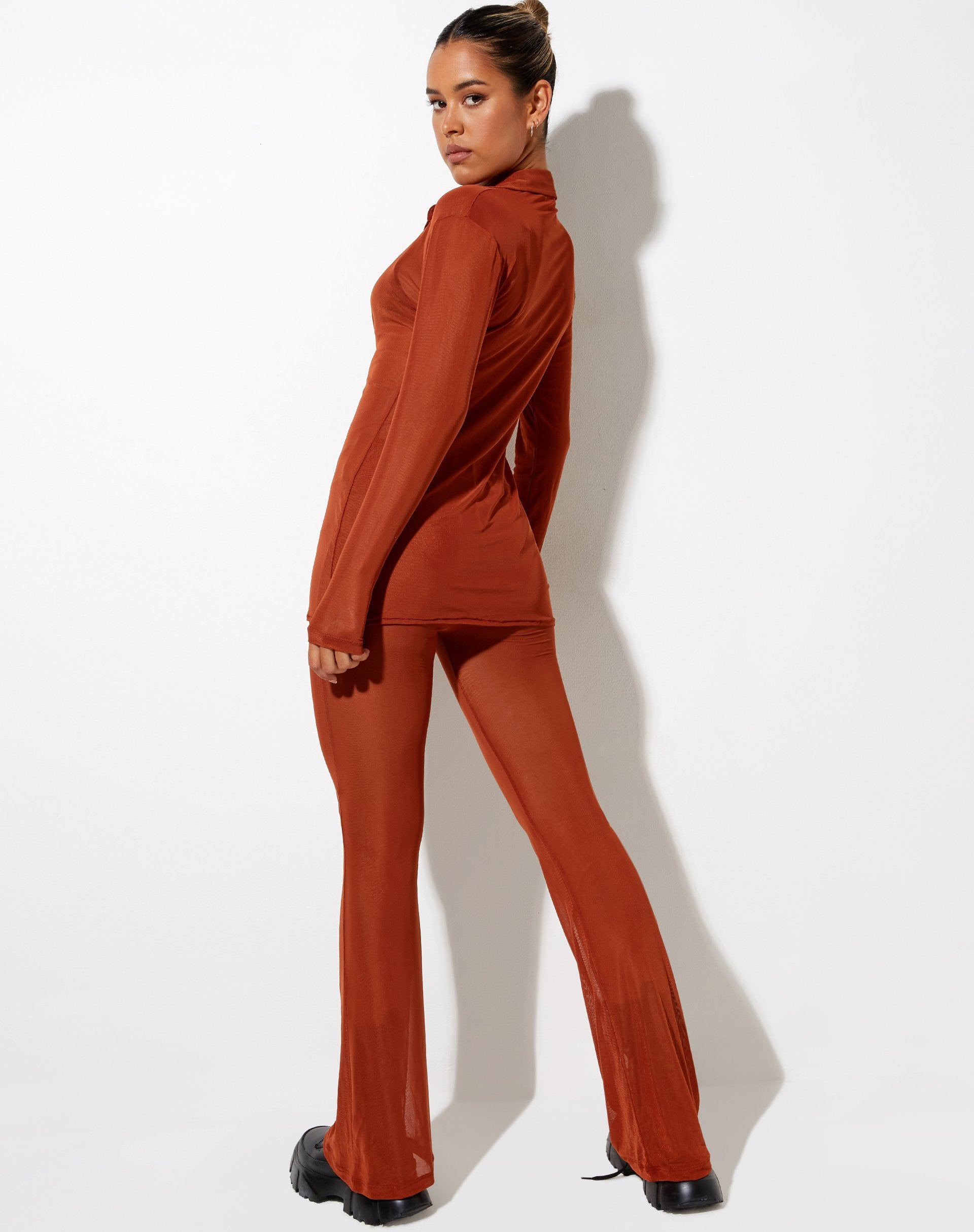Image de Tere Shirt in Mesh Toffee