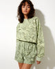 Image de Fawly Crop Top in Marble Green
