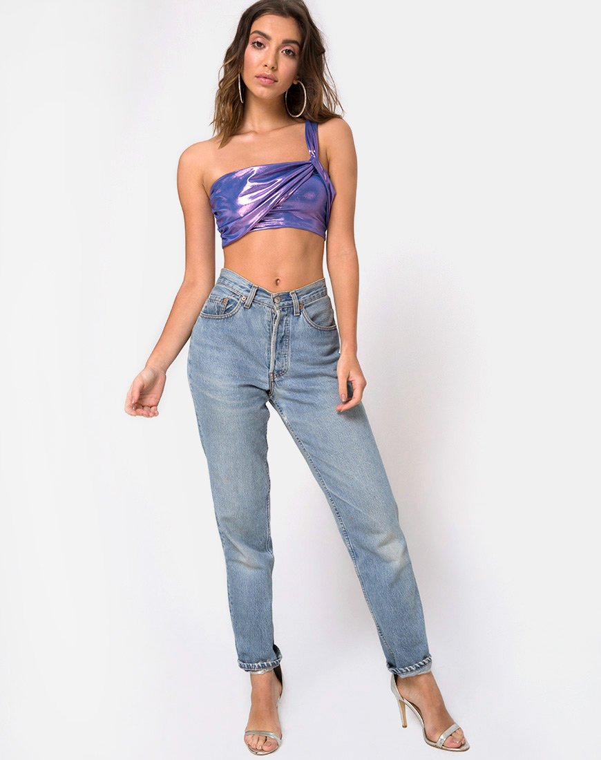 Image de Tetric Top en Metallic Shimmer Lavendar