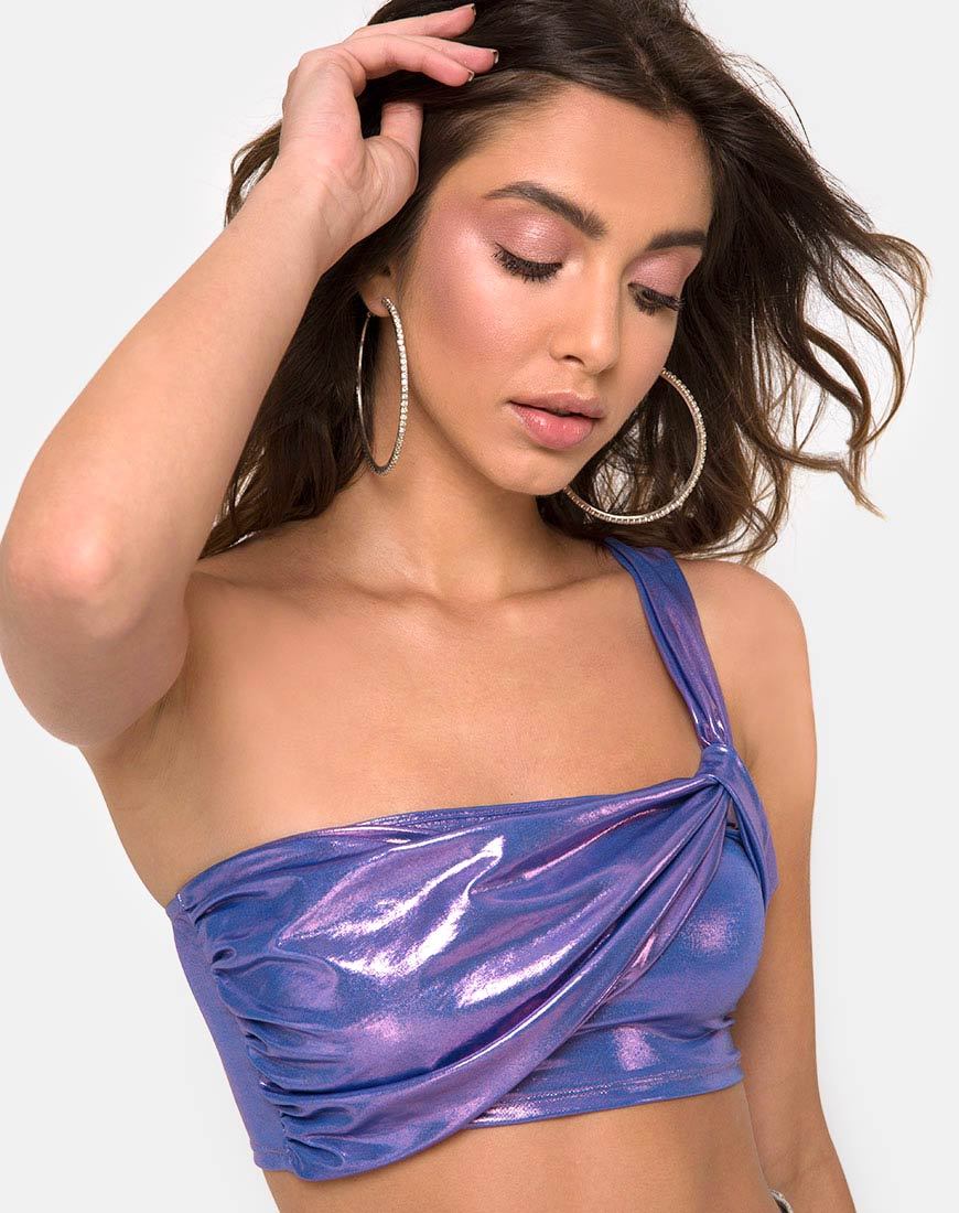 Tetric Top en Metallic Shimmer Lavendar