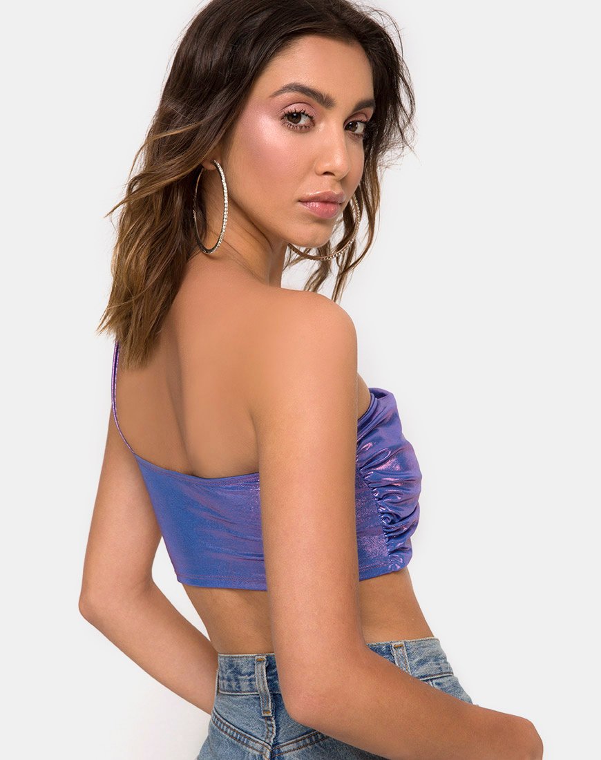 Image de Tetric Top en Metallic Shimmer Lavendar