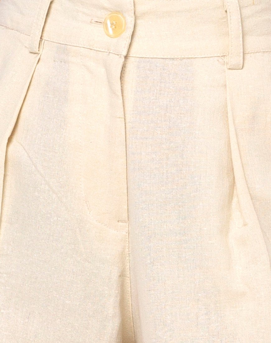 Image de Yeva pantalon évasé en écru