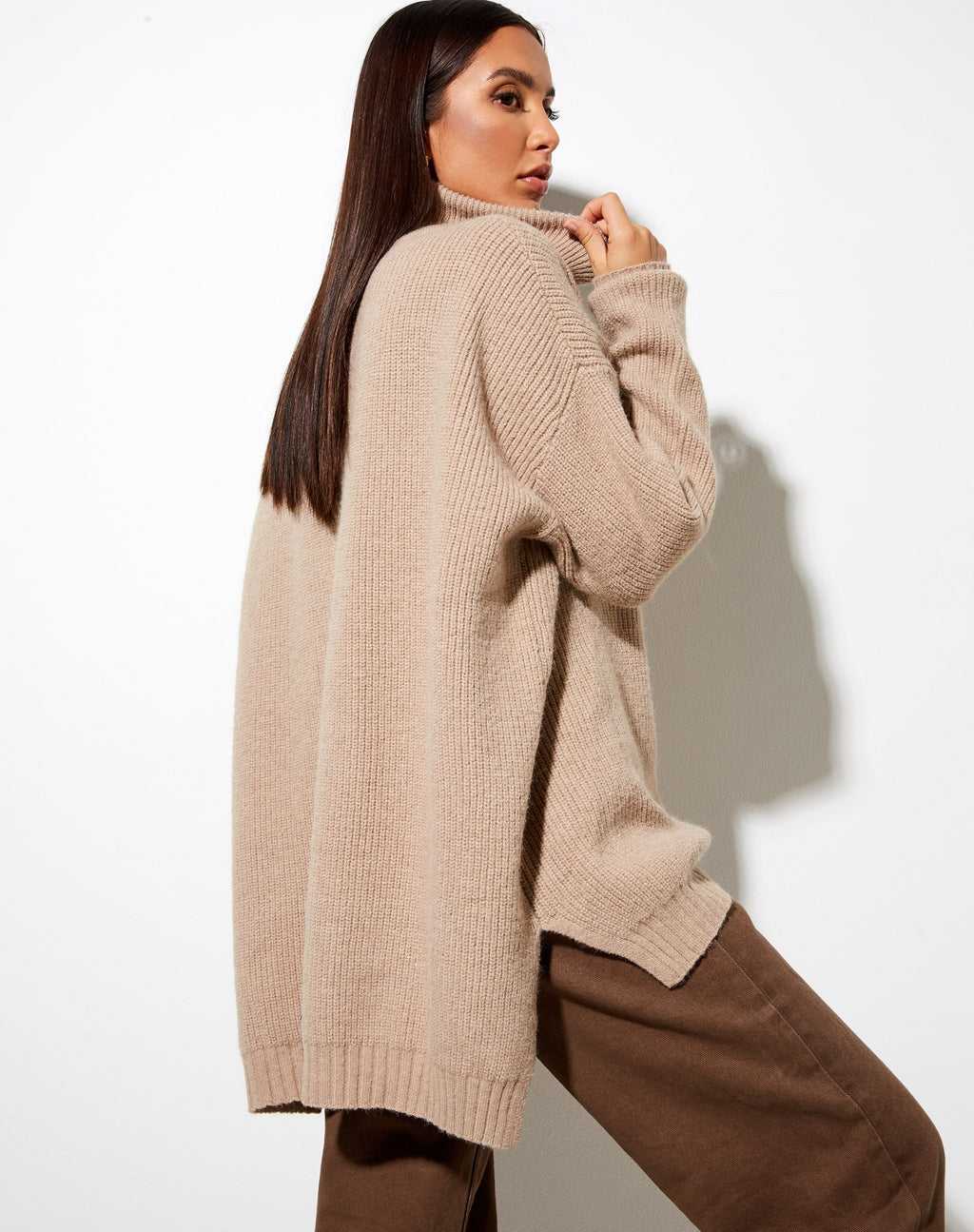 Pull Thach en gris beige