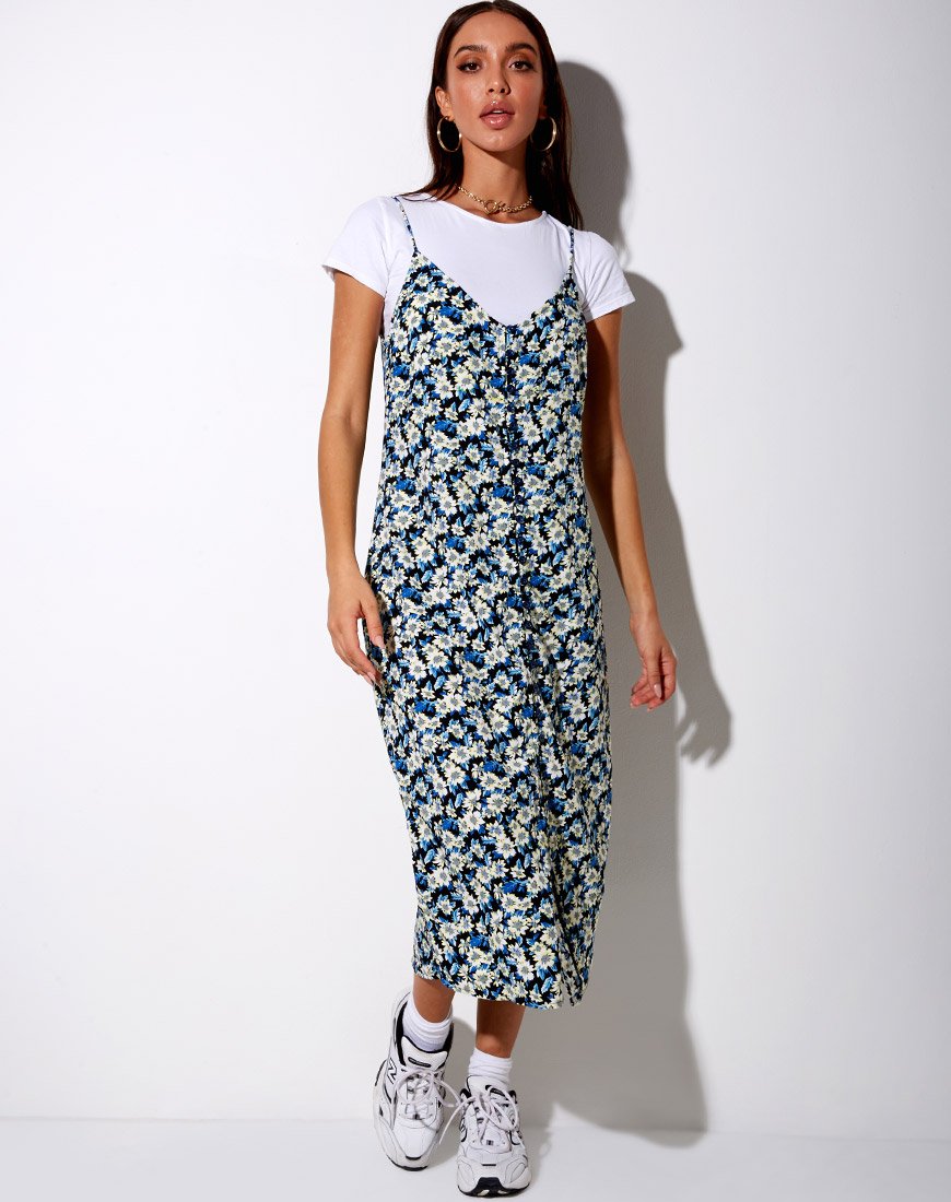 Image de Theda Midi Dress in Aster Blue