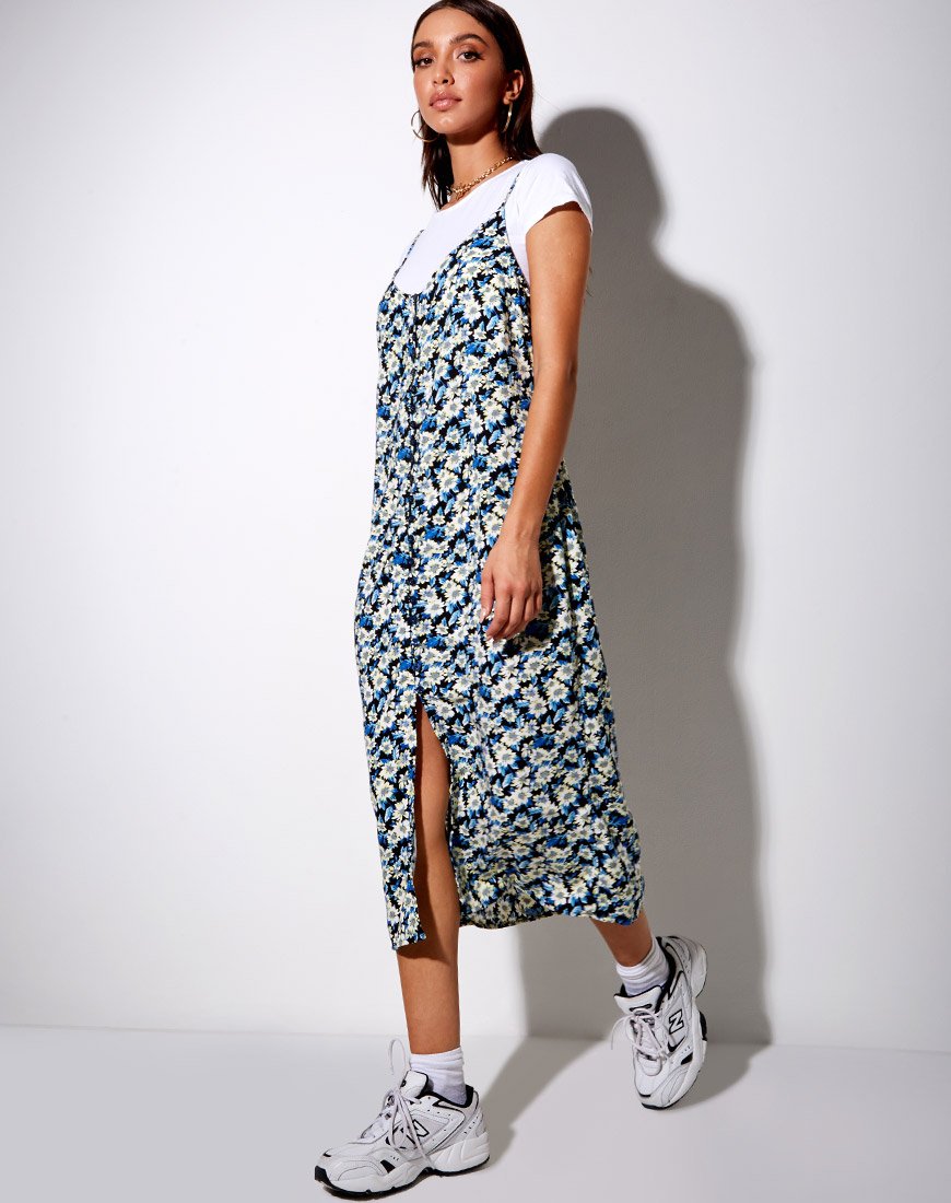 Image de Theda Midi Dress in Aster Blue