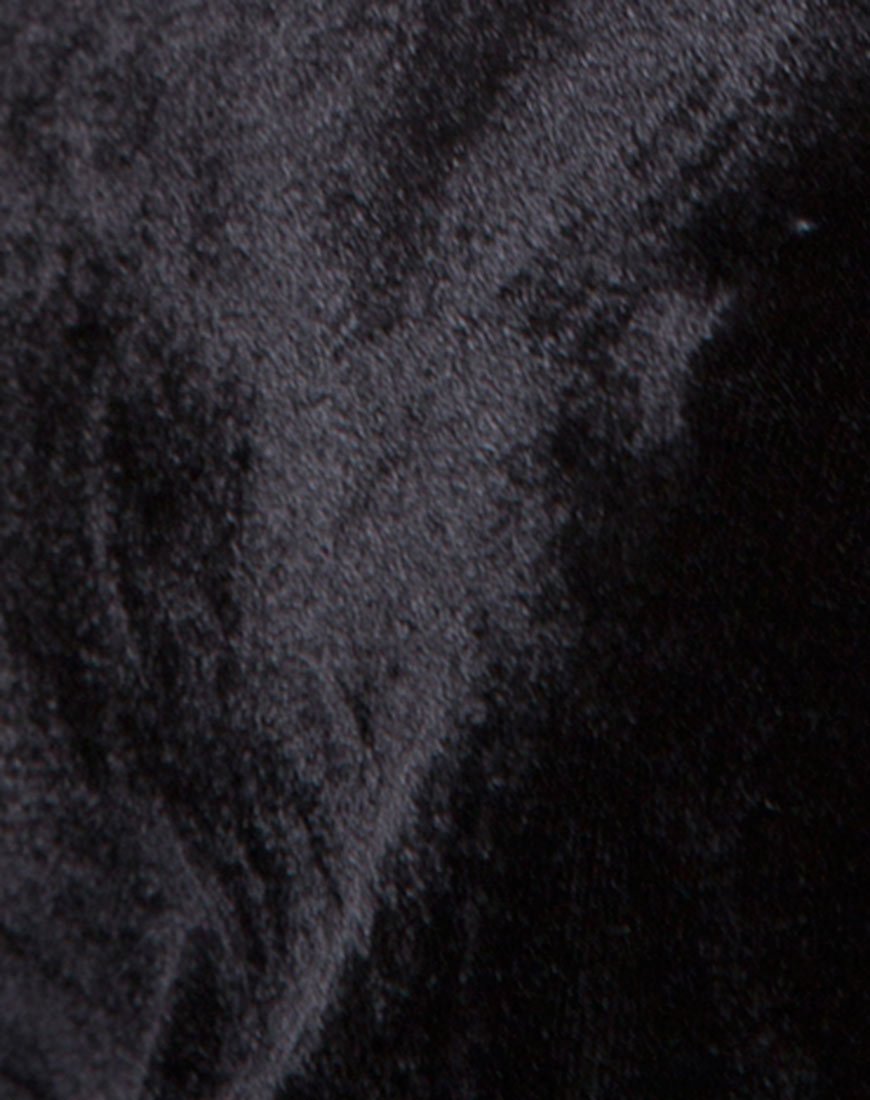 Image de la robe Tacita en velours Diamond Black