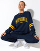 image de Tim Sweatshirt in Navy Citrus Stripe Football 1999