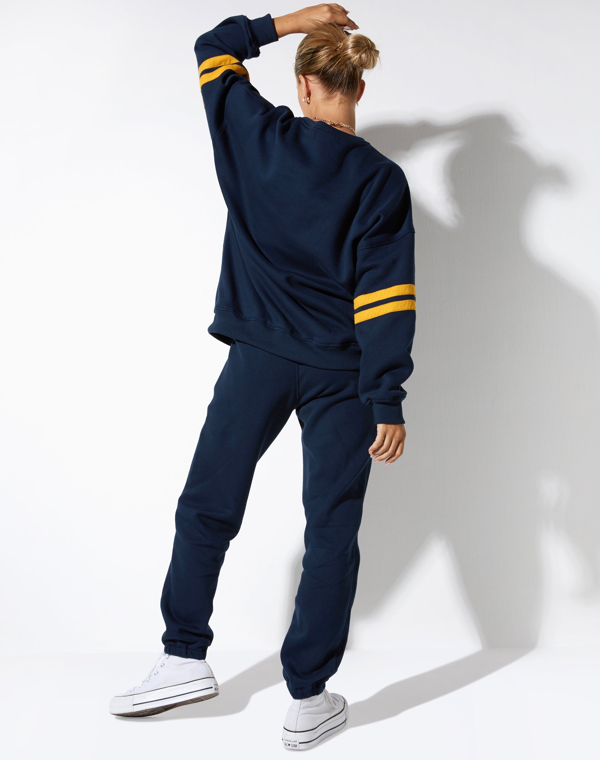 image de Tim Sweatshirt in Navy Citrus Stripe Football 1999