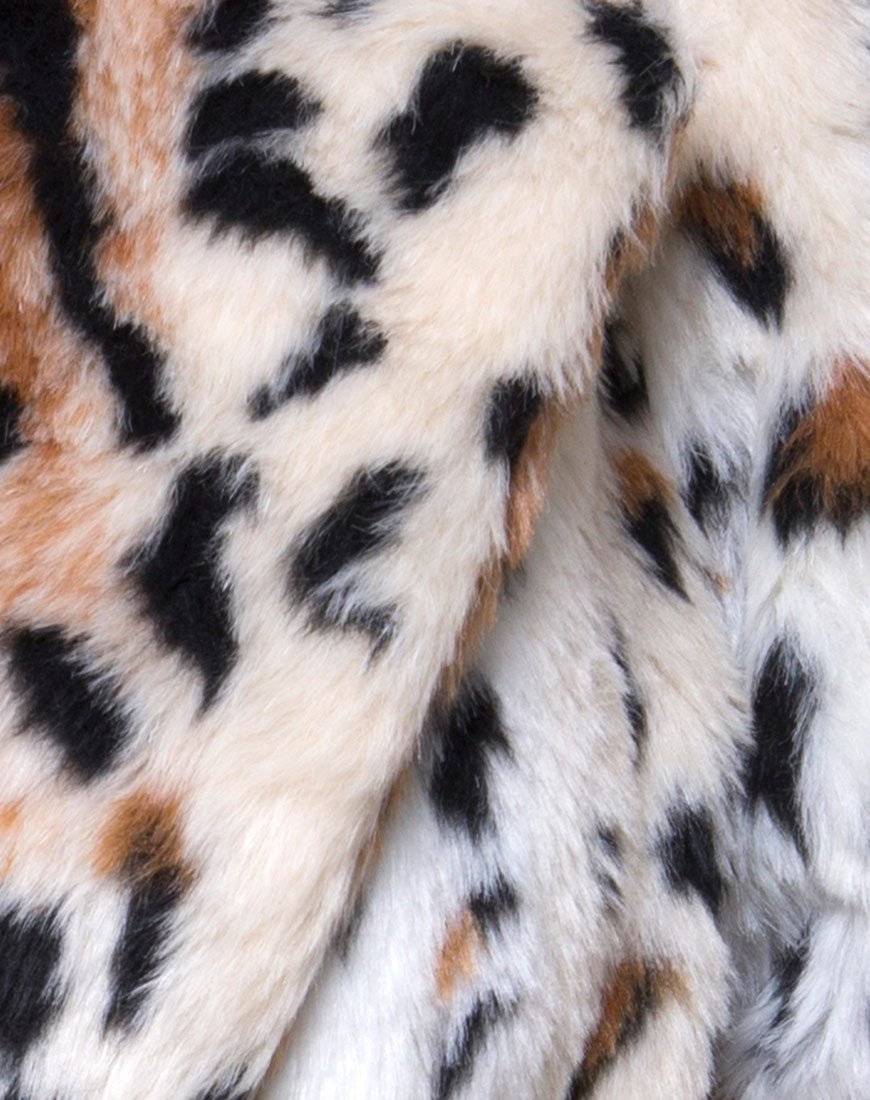 Image de Tina Coat en fausse fourrure léopard