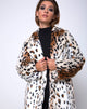 Image de Tina Coat en fausse fourrure léopard