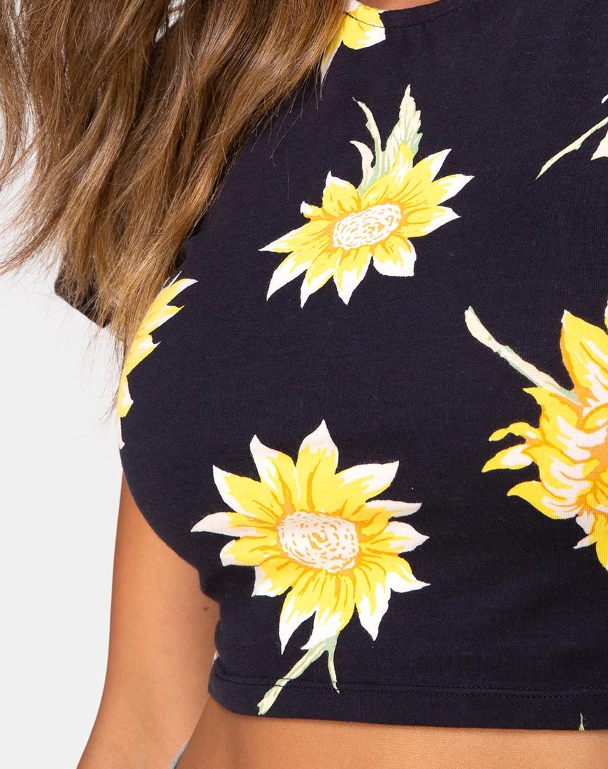 Image de Tindy Crop Top in Sunny Days Noir