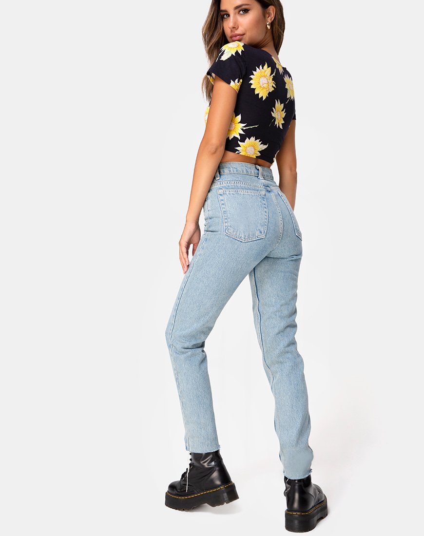 Image de Tindy Crop Top in Sunny Days Noir