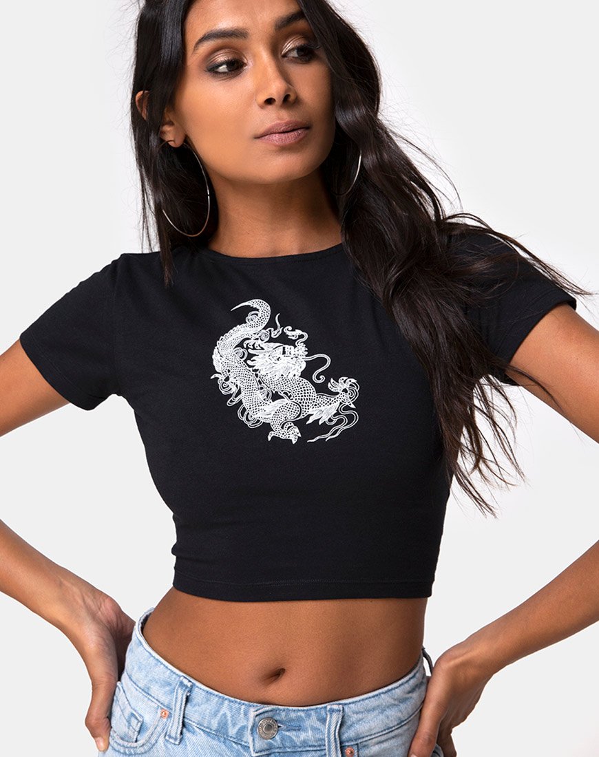 Image de Tindy Top Dragon Black Placement