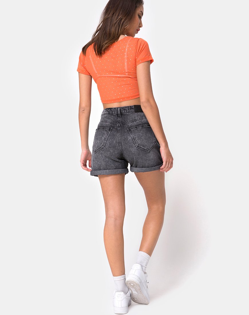 Image de Tindy Crop Top in Crystal Net Orange