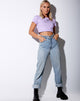 Image de Tindy Crop Top in Lilac Cherub Embro