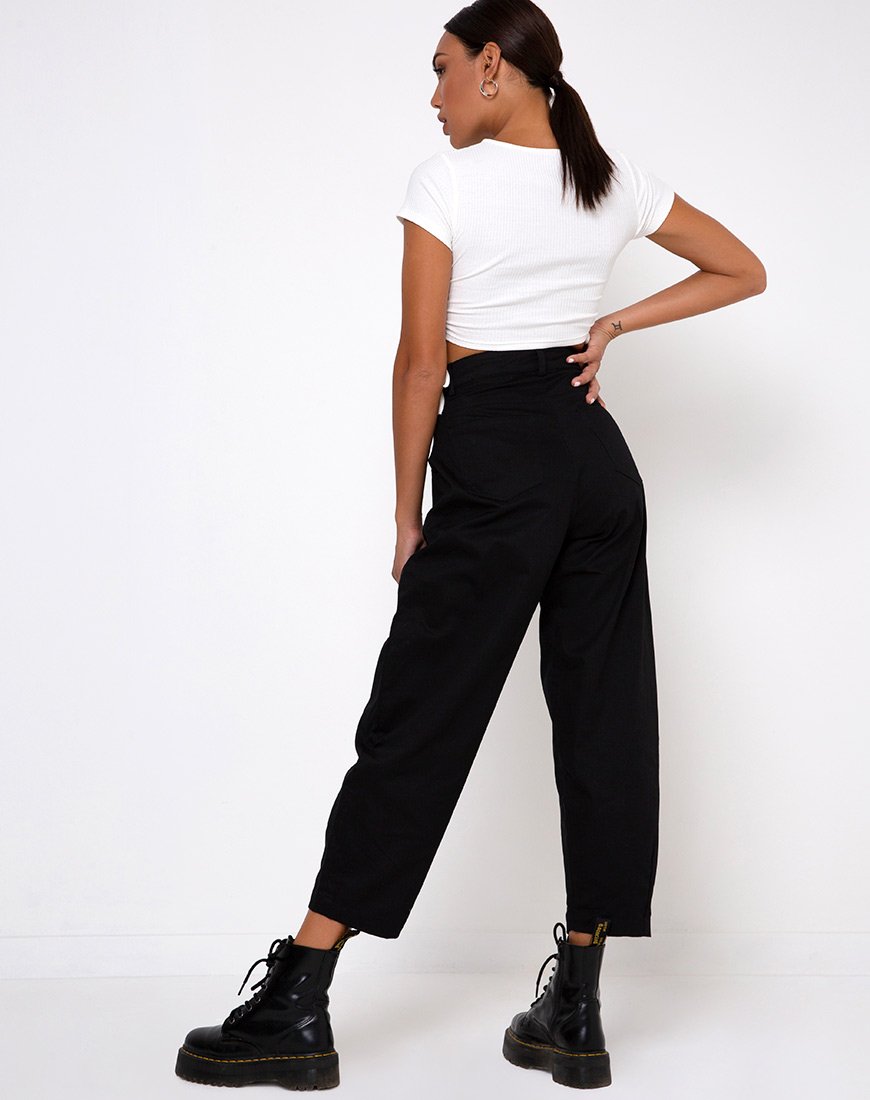Image de Tiner Crop Top in Rib Ivory