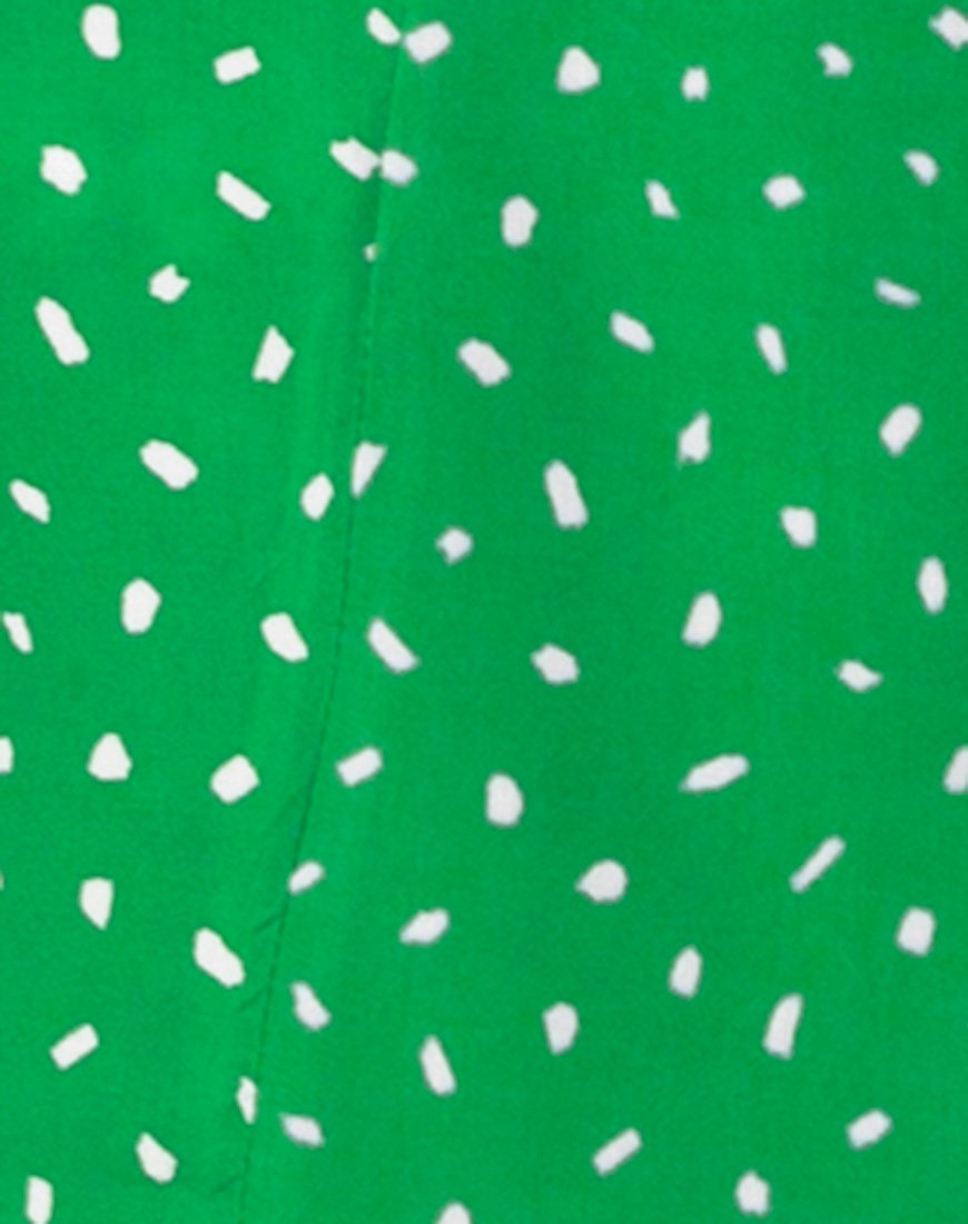 Image of Trasti Wrap Dress in Mini Diana Dot Green