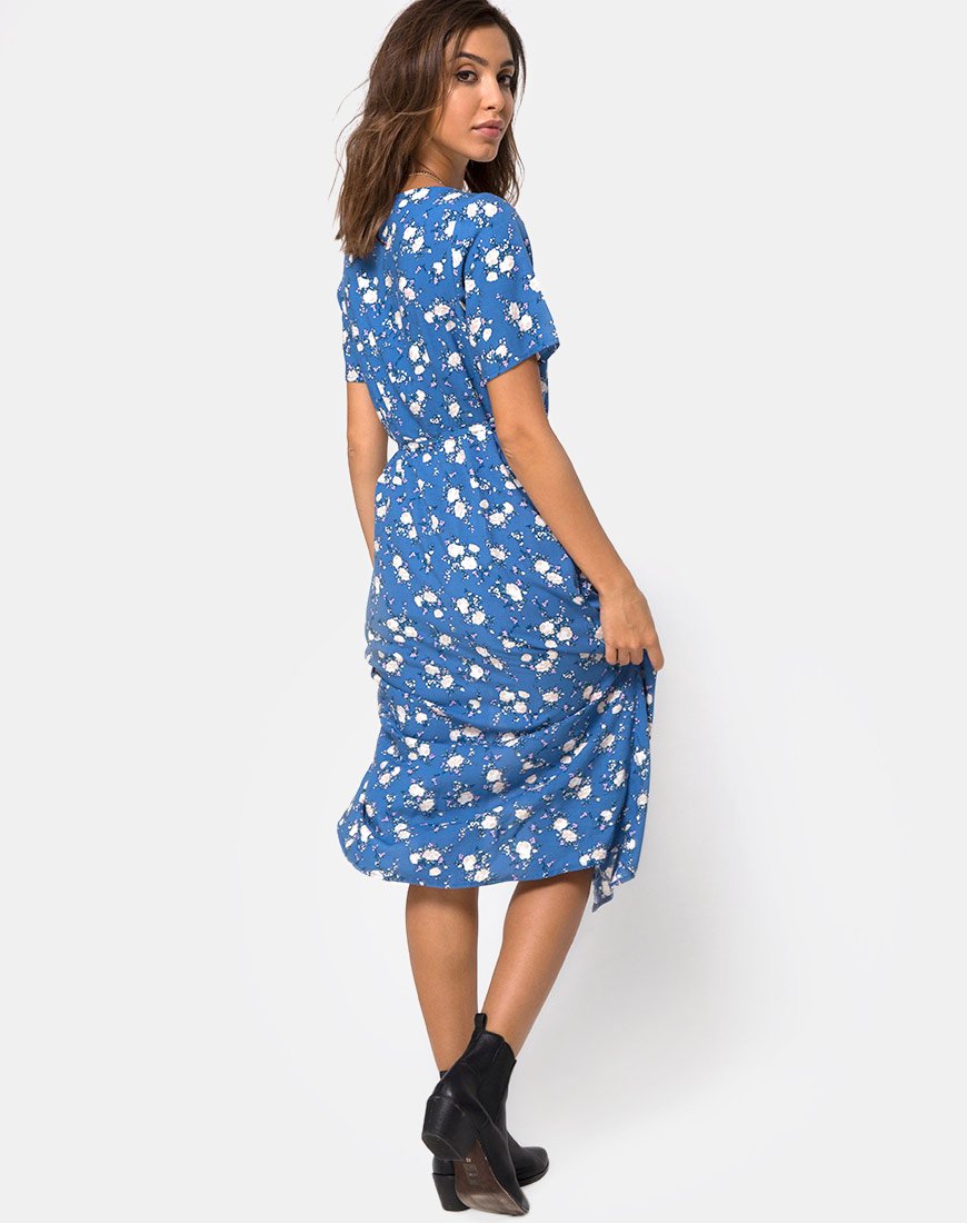Image de Trasti Midi Dress in Soheila Floral Blue