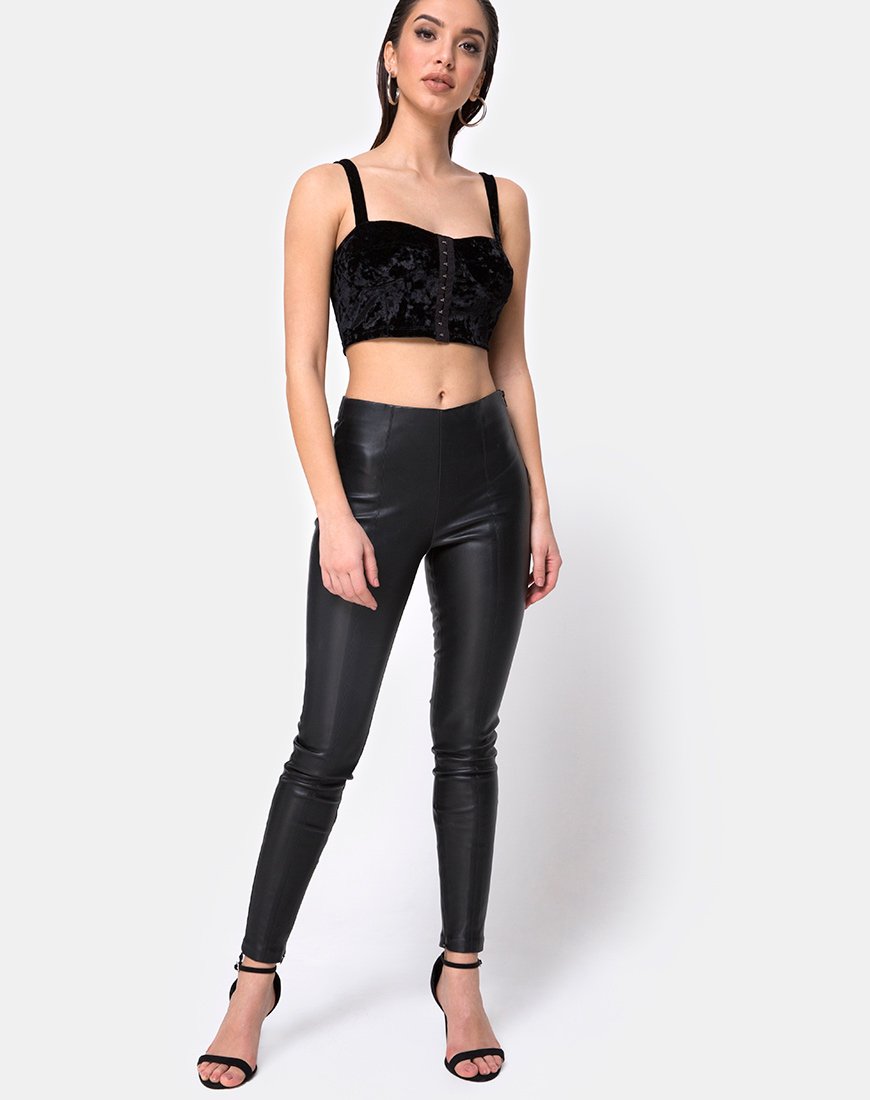 Image de Trata Crop Top in Velvet Black