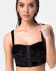 Image de Trata Crop Top in Velvet Black
