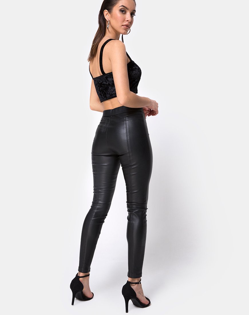 Image de Trata Crop Top in Velvet Black