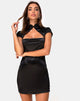 Image de Tuli Bodycon Dress in Satin Black