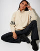 Image de Tusca Sweatshirt en pierre avec ange sur la manche
