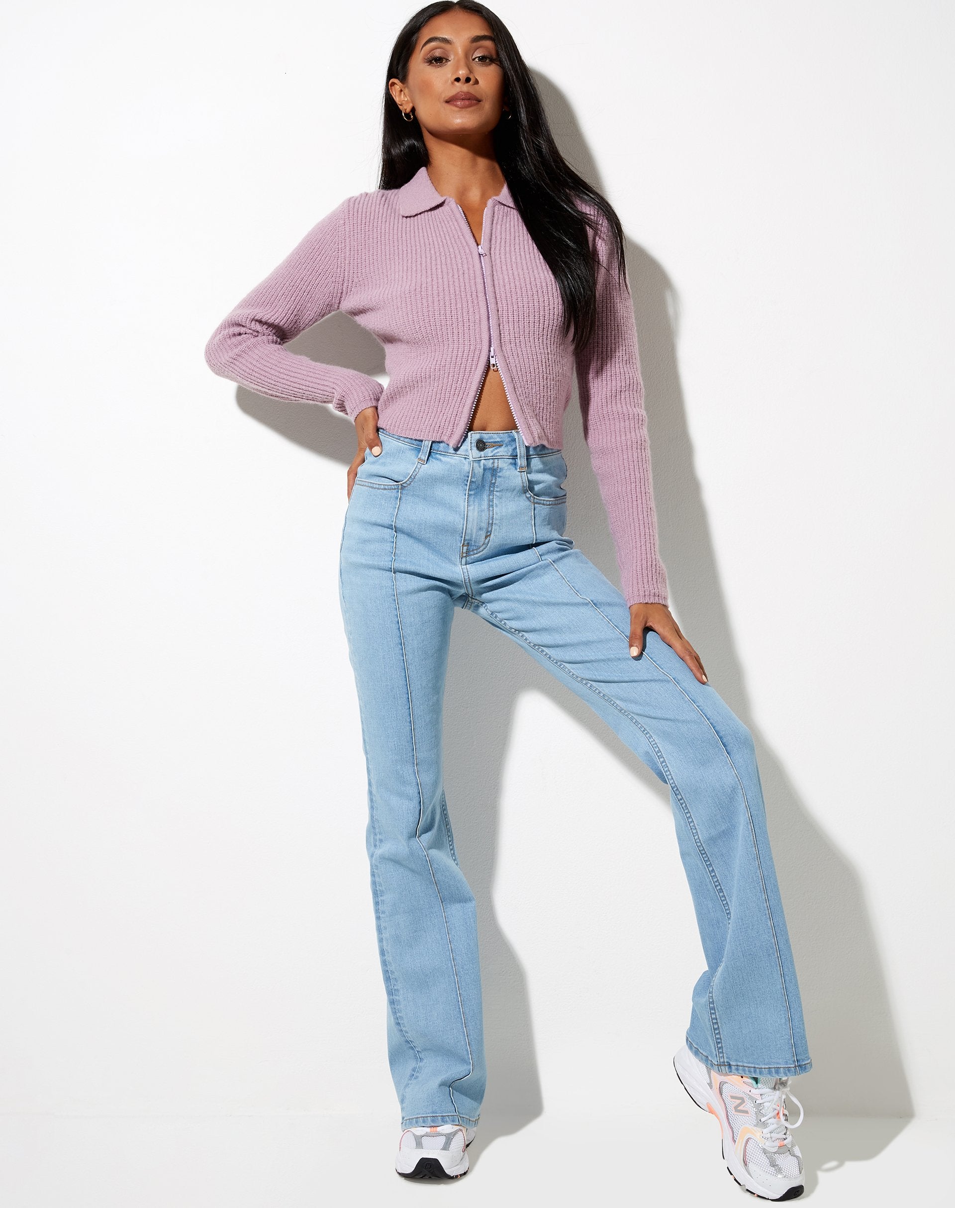 Image de Tuzip Cardi en tricot Dusty Lilac