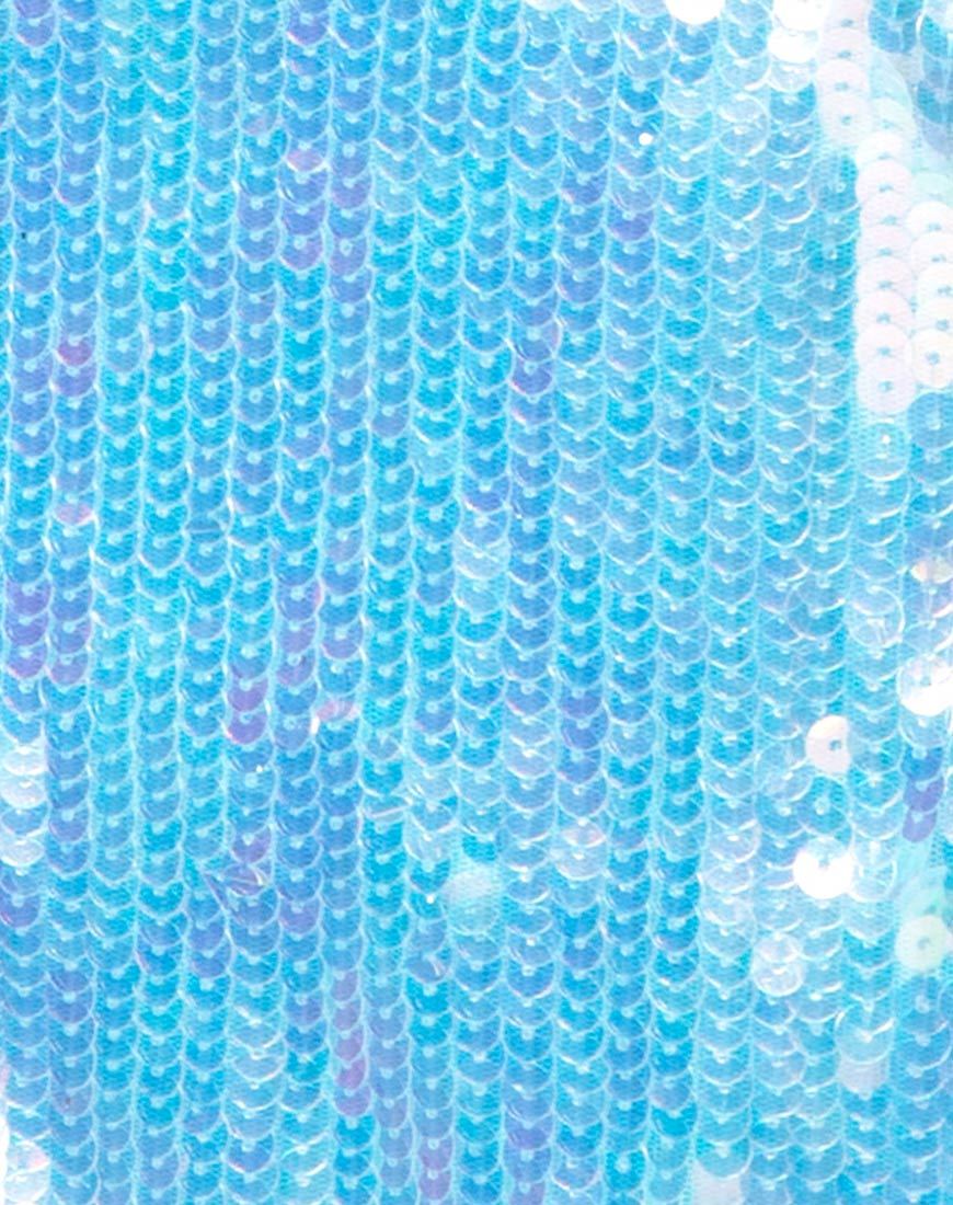 Image de la mini-jupe Wei en rangée de paillettes Ice Shimmer