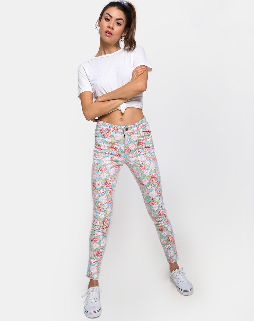 Image de Ultimate Jean in Bloom Floral Blue Base