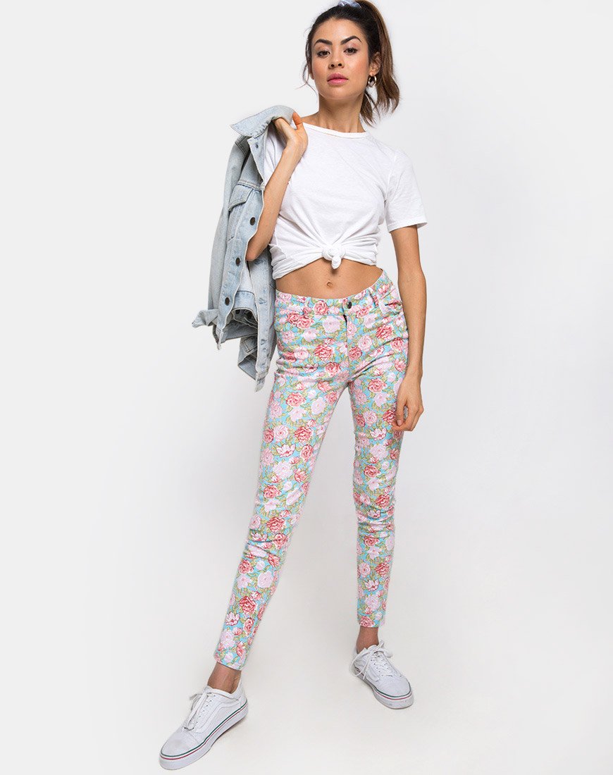Ultimate Jean in Bloom Base florale bleue
