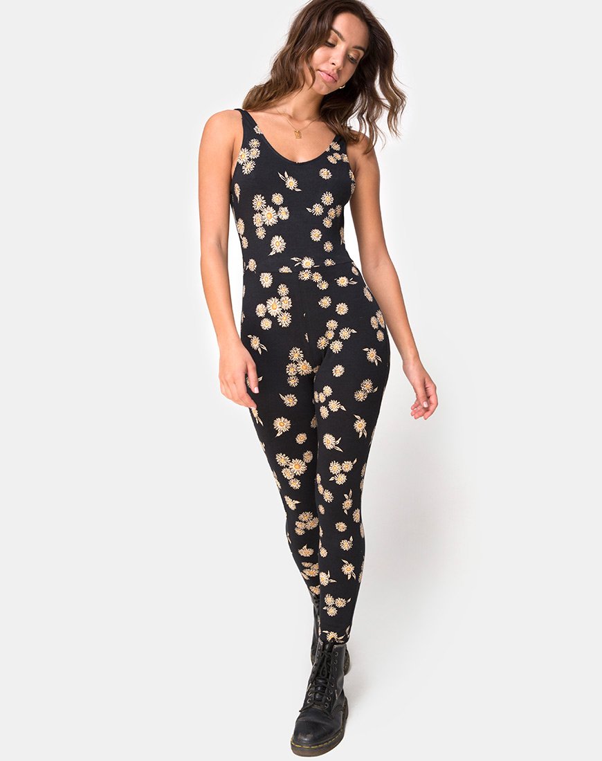 Image de Unitard en Grunge Daisy Floral