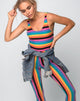 Image de Unitard en New Vertical Multi Stripe