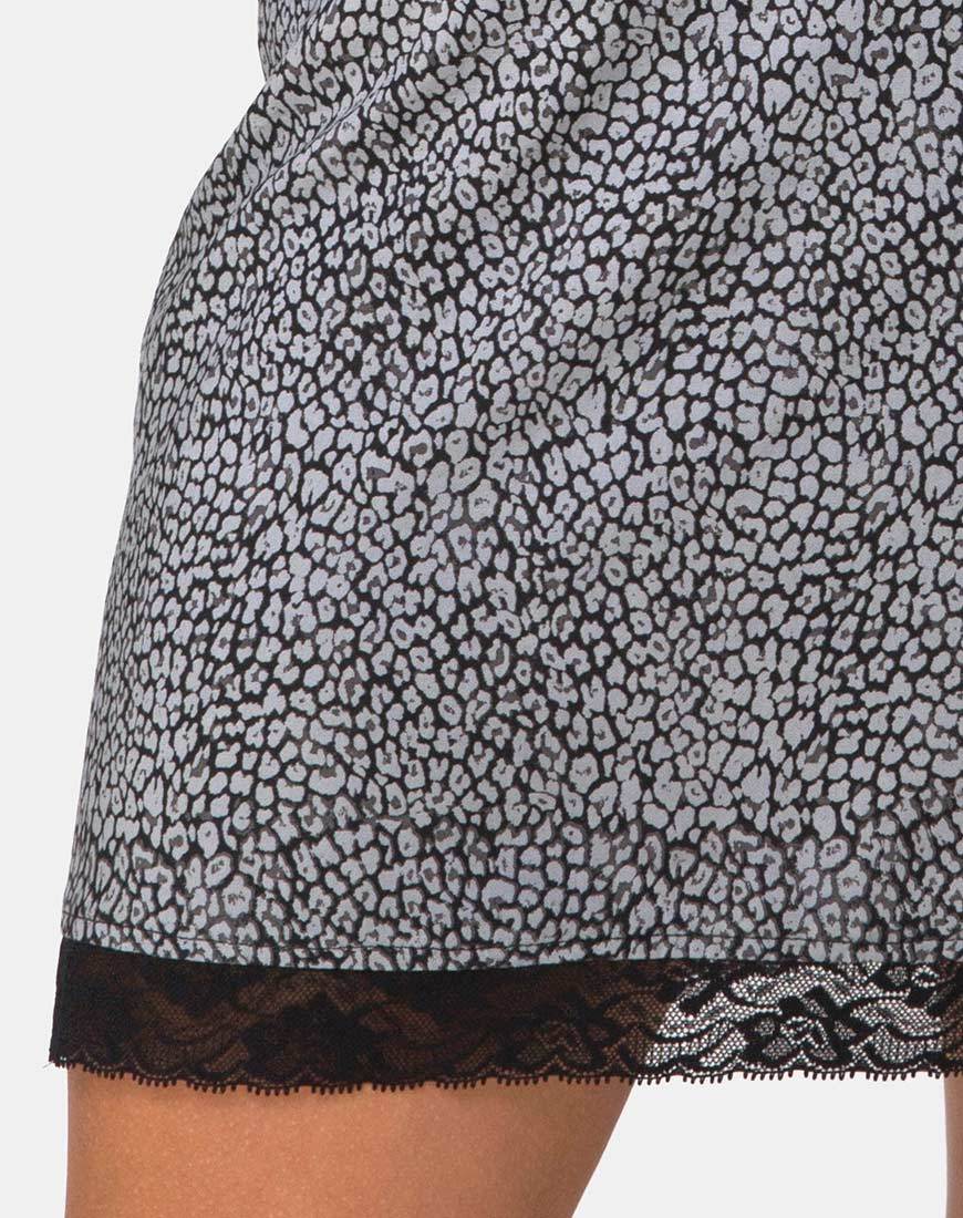 Image de la mini-jupe Urila en léopard Ditsy Grey