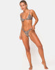 Image de la culotte de bikini Valda en léopard rouge